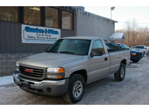 Silver Birch Metallic GMC Sierra 1500 Regular Cab 4x4.  Click to enlarge.