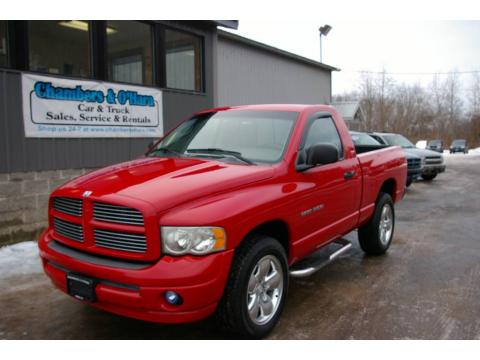 Flame Red Dodge Ram 1500 Sport Regular Cab 4x4.  Click to enlarge.