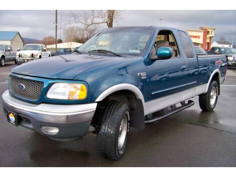 Island Blue Metallic Ford F150 XLT SuperCab 4x4.  Click to enlarge.