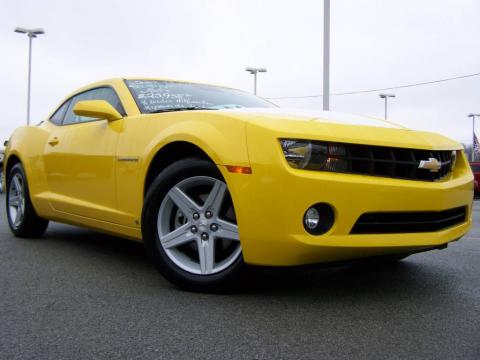 Rally Yellow Chevrolet Camaro LT Coupe.  Click to enlarge.