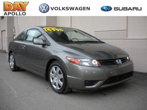 Galaxy Gray Metallic Honda Civic LX Coupe.  Click to enlarge.