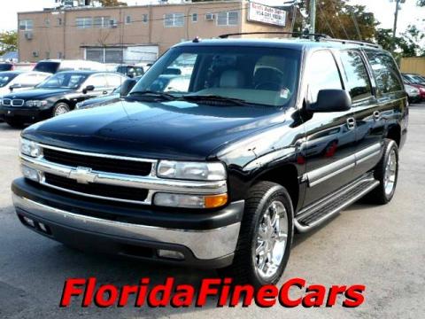 Black Chevrolet Suburban 1500 LT.  Click to enlarge.