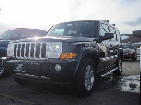 Brilliant Black Crystal Pearl Jeep Commander Limited 4x4.  Click to enlarge.