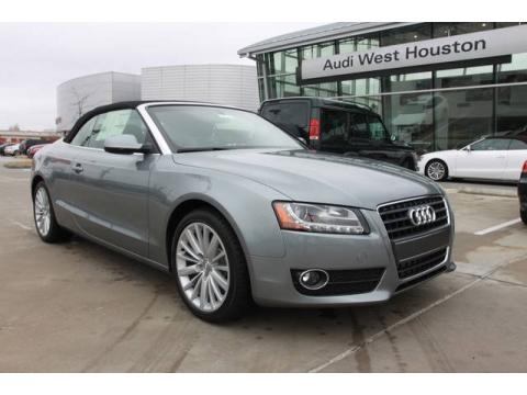 Quartz Gray Metallic Audi A5 2.0T Cabriolet.  Click to enlarge.