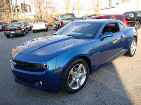 Aqua Blue Metallic Chevrolet Camaro LT Coupe.  Click to enlarge.