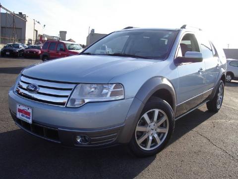 Light Ice Blue Metallic Ford Taurus X SEL.  Click to enlarge.