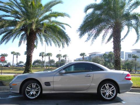 Pewter Metallic Mercedes-Benz SL 550 Roadster.  Click to enlarge.