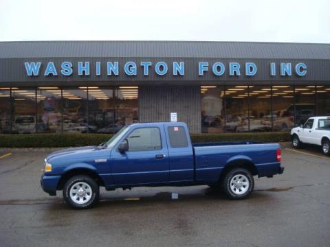 Vista Blue Metallic Ford Ranger XLT SuperCab.  Click to enlarge.