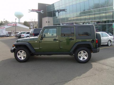 Jeep Green Metallic Jeep Wrangler Unlimited Rubicon 4x4.  Click to enlarge.