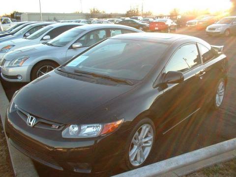 Nighthawk Black Pearl Honda Civic Si Coupe.  Click to enlarge.
