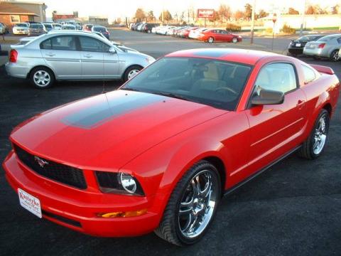 Torch Red Ford Mustang V6 Deluxe Coupe. Click to enlarge. Torch Red Ford Mustang V6 Deluxe Coupe. Click to enlarge.
