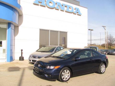 Royal Blue Pearl Honda Civic LX Coupe.  Click to enlarge.