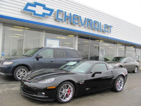 Black Chevrolet Corvette Z06.  Click to enlarge.