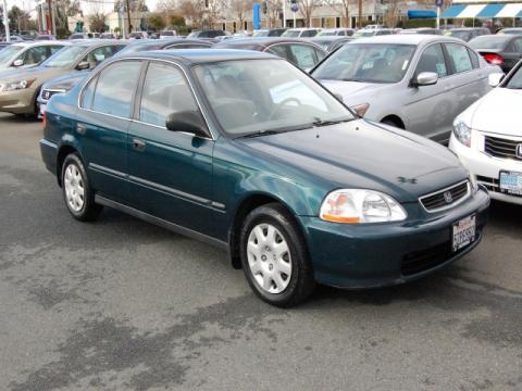 Dark Green Pearl Metallic Honda Civic LX Sedan.  Click to enlarge.