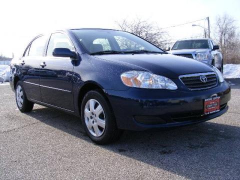 Indigo Ink Pearl Toyota Corolla LE.  Click to enlarge.