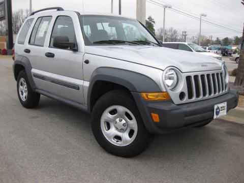 Bright Silver Metallic Jeep Liberty Sport.  Click to enlarge.