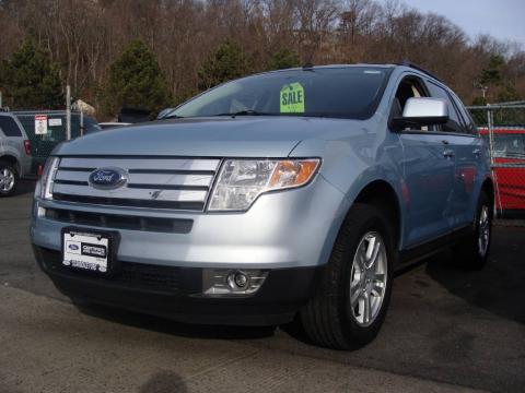 Light Ice Blue Metallic Ford Edge SEL AWD.  Click to enlarge.