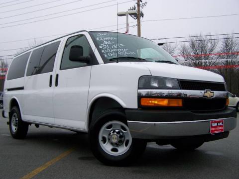 Summit White Chevrolet Express LS 3500 Passenger Van. Click to enlarge. Summit White Chevrolet Express LS 3500 Passenger Van. Click to enlarge.