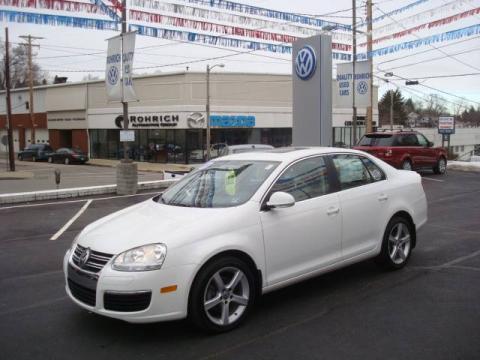 Candy White Volkswagen Jetta TDI Sedan.  Click to enlarge.