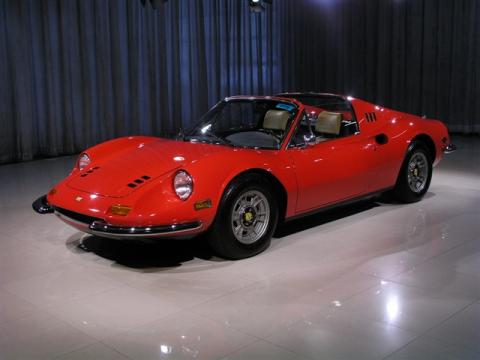 Red Ferrari Dino 246 GTS.  Click to enlarge.