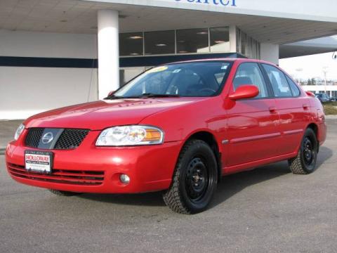 Code Red 2006 Nissan Sentra 1.8 S Special Edition with Charcoal interior 