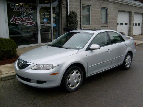 Satin Silver Metallic Mazda MAZDA6 i Sedan.  Click to enlarge.