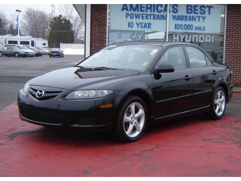 Onyx Black Mazda MAZDA6 i Sport Sedan.  Click to enlarge.