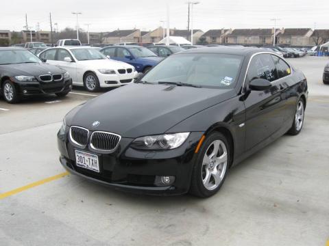Jet Black BMW 3 Series 328i Coupe.  Click to enlarge.