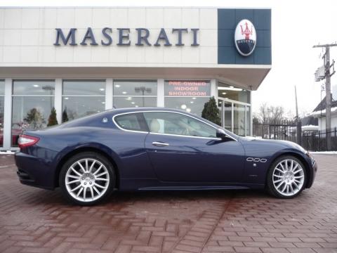 Blu Mediterraneo (Blue) Maserati GranTurismo S.  Click to enlarge.