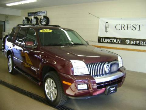 Dark Cherry Metallic Mercury Mountaineer AWD.  Click to enlarge.