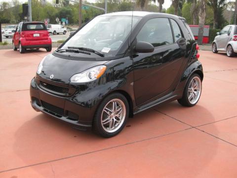 Deep Black Smart fortwo passion coupe.  Click to enlarge.