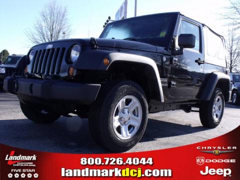 Black Jeep Wrangler Sport 4x4.  Click to enlarge.