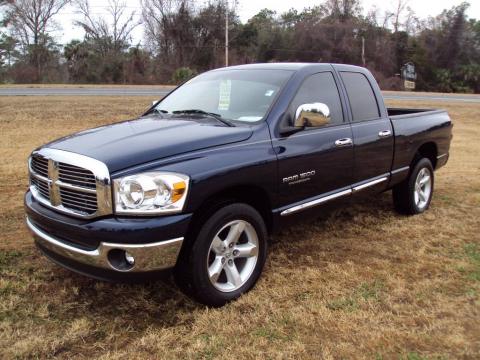 Patriot Blue Pearl Dodge Ram 1500 Thunder Road Quad Cab 4x4.  Click to enlarge.