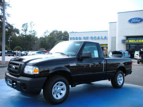 Black Ford Ranger XL Regular Cab.  Click to enlarge.