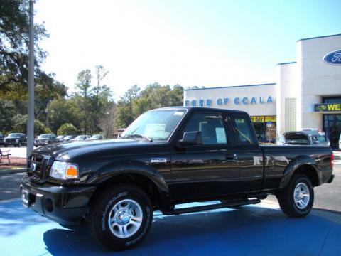 Black Ford Ranger Sport SuperCab.  Click to enlarge.