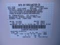Ford Color Code UG White Platinum Metallic Tri-Coat #12