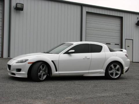 Whitewater Pearl Mazda RX-8 .  Click to enlarge.
