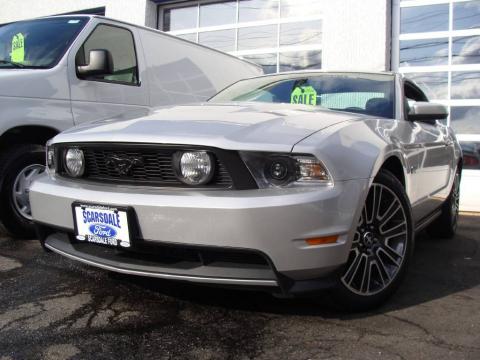 Brilliant Silver Metallic Ford Mustang GT Premium Coupe.  Click to enlarge.