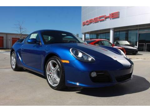 Aqua Blue Metallic Porsche Cayman S.  Click to enlarge.