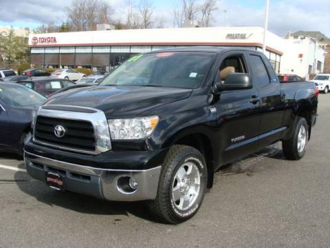 Black Toyota Tundra SR5 TRD Double Cab 4x4.  Click to enlarge.