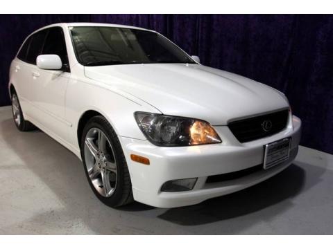 Crystal White Lexus IS 300 SportCross Wagon.  Click to enlarge.