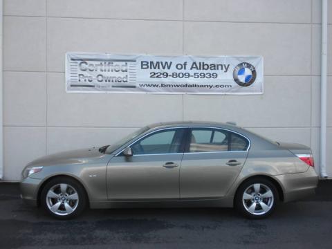 Olivin Green Metallic BMW 5 Series 530i Sedan.  Click to enlarge.