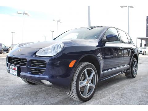 Marine Blue Metallic Porsche Cayenne S Titanium.  Click to enlarge.