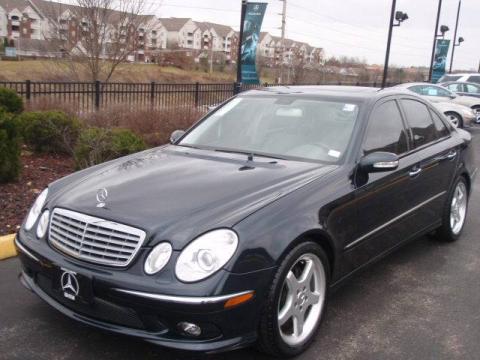 Black Opal Metallic Mercedes-Benz E 350 Sedan.  Click to enlarge.