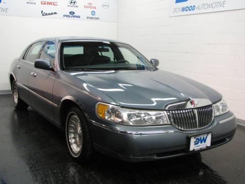 Graphite Blue Metallic Lincoln Town Car Executive.  Click to enlarge.