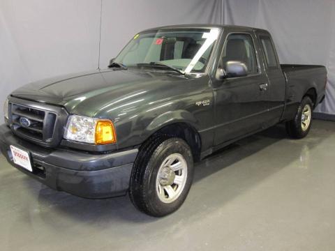 Dark Green Satin Metallic Ford Ranger Edge SuperCab.  Click to enlarge.