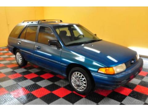 Cayman Teal Metallic Ford Escort LX Wagon.  Click to enlarge.