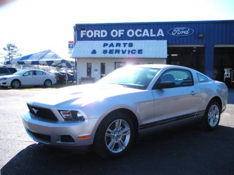Brilliant Silver Metallic Ford Mustang V6 Coupe.  Click to enlarge.