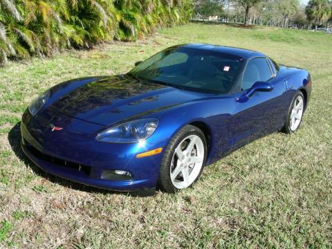 LeMans Blue Metallic Chevrolet Corvette Coupe.  Click to enlarge.