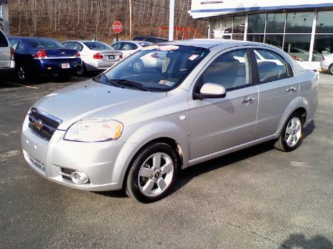 Cosmic Silver Metallic Chevrolet Aveo LT Sedan.  Click to enlarge.